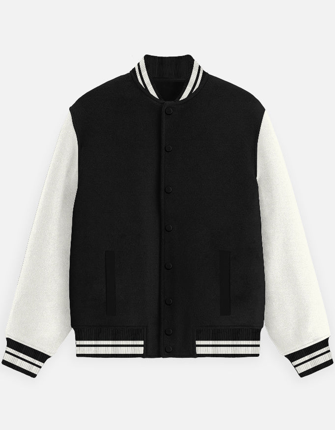 StrykDrift Custom Varsity Jacket – 300 GSM Print-on-Demand Streetwear India
