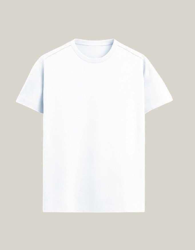 StrykDrift essential white crew neck t-shirt with a clean minimalist design and tailored fit.